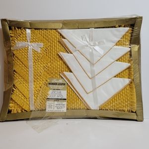 Vintage Bucilla Table Linens12 Piece Luncheon Set MCM